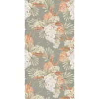 Bimago Behang – Exotic bouquets – Vliesbehang Standard – 50 x 1000 cm – 5 m² – Meerkleurig – Modern Wandbehang voor Woonkamer, Slaapkamer, Kinderkamer en Kantoor