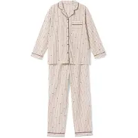 HEMA Damespyjama oversized fit strepen creme (creme)