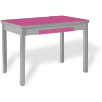 OEM Uitschuifbare glazen tafel Fuchsia, 90x50 cm, uitschuifbaar tot 140 cm