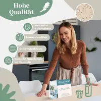 Kesser Vlies Tafelloper Modern - 30 cm x 25 m - afwasbaar en waterafstotend - tafeldecoratie - Crème