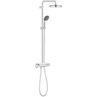 Dripio Douchesysteem Vitalio Start 210, met thermostaat, chroom, douchekop van 21 cm