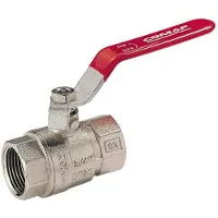 Dripio Kogelkraan met doorgaande doorgang, hendelbediening, 2 1/2 inch, met FF-hendel