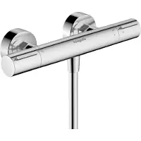 Dripio Wandmontabel douchethermostaat met EcoStop+, chroom, 1 functie