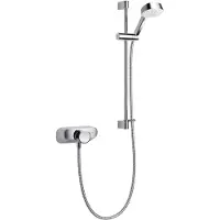 Dripio Douchemengkraan, enkelvoudige uitloop, 660 mm schuifstang, chroom, wandmontage