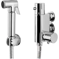 Dripio Thermostatische douchekop voor bidet, gemaakt van verchroomd messing, voor wandmontage