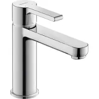 Dripio Wasbakarmatuur, maat M, uitloophoogte 106,5 mm, chroom, keramische cartridge