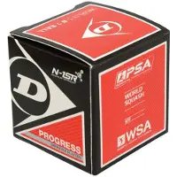 Dunlop Progress squashbal - rode stip