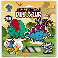 SPLAT PLANET klei knutselset dino kleurrijk creatief speelgoed 24x23,7x2,7cm.