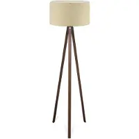 Opviq , AYD-2935, vloerlamp, beige, hout, 21 x 38 x 140 cm