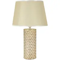 Mauro Ferretti Tafel lamp GLAM, keramiek, goud, Ø 30x47,5 cm