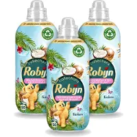 Robijn 3 x Collections - Wasverzachter - Kokos - 1,25L - 50 Wasbeurten - Voordeelverpakking - 3 stuks
