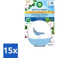 Air Wick 15 x – Luchtverfrisser – Deco Sphere Katoen – 75 ml - Voordeelverpakking - 15 stuks