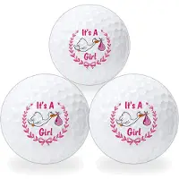 Wilson Golfballen It's a Girl - Geboorte Golf Cadeau - 3 stuks - Bedrukte Golfballen