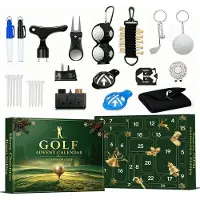 Snq Golf Adventskalender – 24 Delen – Adventskalender – Accessoires voor Volwassenen en Tieners – Voor Vader, Echtgenoot en Zoon