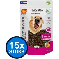 BF Petfood 15x Biofood - meat bars kalkoen (100% mono proteïne) 100gr - Hondenvoer Snacks - 100 g