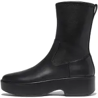 Original Brands Women F-Luma Boot Stretch Leather Wrapped Black-Schoenmaat 38