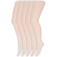 Yellow moon Kinderpanty's | 40 Denier | Merk: | Maat: 98 T/M 176 | Kleur: Wit | 5 Paar