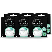 Wilkinson 6 x – Scheermesjes – Intuition Dry Skin Sensitive Care – 3 Scheermesjes - Voordeelverpakking - 6 stuks
