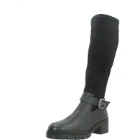 Hispanitas Dames Zwarte Chicago leren laarzen (41), Leer, 5 tot 8 cm, Ritssluiting, Casual HI265197
