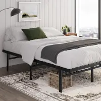 Dripio Stalen bedframe, 90x190 cm, enkelbed, zwart