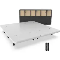 Dripio Lattenbodem, 200x200 cm, met 12 poten, 5 dwarsbalken, 3D-bekleding, wit