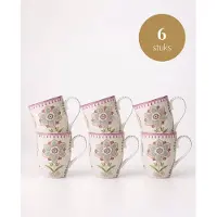 Pip studio - Lily & Lotus - Grote mokken - Off White - Set van 6