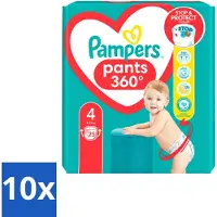 Pampers 10 x – Luierbroekjes – Baby Dry Pants Maat 4 – 25 Luiers - Voordeelverpakking - 10 stuks