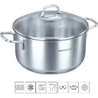 Korkmaz Perla - roestvrijstalen pan, 1 liter, diameter 14 cm