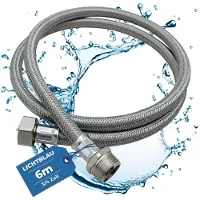 Merkloos Kink-bestendige waterslang - 6 m voor wasmachine en vaatwasser