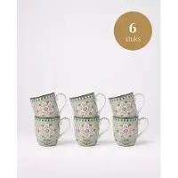 Pip studio - Lily & Lotus - Kleine mokken - Light Green - Set van 6