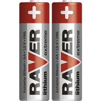 Raver Lithium Batterijen AA - Penlite FR06 - 1.5V - Blister van 2 stuks