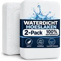 Komfortec 2-delige Set Matrasbeschermers 90x200, 120x200, 140x200, 160x200, 180x200 of 200x200 cm