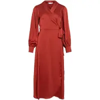 Vila Midi Met Lange Mouwen Jurk Met V-hals 44 EU dames