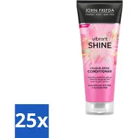John Frieda 25 x – Conditioner – Vibrant Shine Colour – Glansversterkend – 250 ml - Voordeelverpakking - 25 stuks