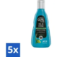 Guhl 5 x - Shampoo - Men Vol & Sterk - 250 ml - Voordeelverpakking - 5 stuks