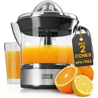 Lebenlang Citruspers - Elektrische Sinaasappelpers RVS