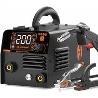 Selius H HZXVOGEN MIG-lasbrander, 230V, 200A, drie-in-één functie, geschikt voor gasloos MIG-lassen, handmatig booglassen en TIG-lassen, LCD-display, inverte
