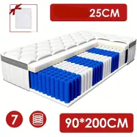Selius Matras - Pocketveringmatras - 7-Zones Matras - Tweepersoonsmatras - Binnenveringsmatras