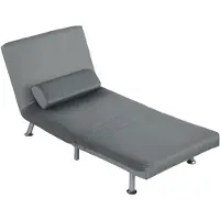 Selius Ligstoel - Tuinstoel - Loungestoel - Slaapstoel - Verstelbare Rugleuning - Look Grijs - Opvouwbaar