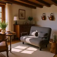 Selius Loungestoel - Fauteuil - Bedstoel - Zitstoel - 5-Posities Verstelbare Rugleuning - Dikke Ademend Stof