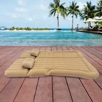 Selius Opblaasbaar Luchtmatras - Beige Autobed voor Kamperen en Reizen - 250 kg Draagvermogen - 3.7 kg