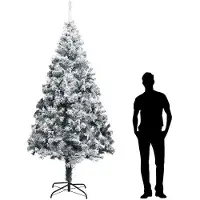 Selius Kunstkerstboom voor Binnen en Buiten - Grote Sneeuwboom van 300 cm met Metalen Stam