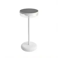 ZOLUNA zonne-energie tafel lamp Bobbie, wit