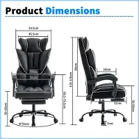 Selius Gamingstoel - Ergonomisch - Verstelbare Hoogte - Kunstleder - Schuimvulling - 5-Wiel Basis