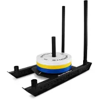 Selius Gewichtsslee Zwart Staal - Power Sled Voor Snelkrachttraining - 40x40 cm Lastplaat - Rechthoekig Frame - Voor Thuis En Studio