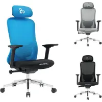 Selius NEWSKILL Nue ergonomische gamingstoel, zwart, blauw