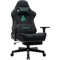 Selius Ergonomische gaming stoel van ademend kunstleer met verstelbare rugleuning en armleuningen