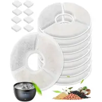 FEELNEEDY 8+8 vervangingsfilters voor drinkfonteinen, 3 liter, geschikt voor katten en honden, wit