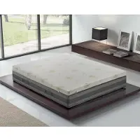 Selius Mattress Topper, Firmness Corrector, 10 cm Height, Makes the Mattress Less Firm, Soft, Aloe Vera Cover, Removable and Machine-Washable Cover