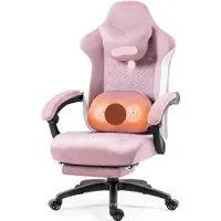 Selius Roze Bureaustoel - Kantoorstoel - Werkstoel - Draaistoel - Stud Stoel - Ergonomisch Design